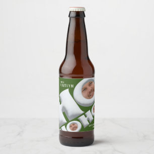 HOHOHO! Create your own holiday gift tag! Beer Bottle Label