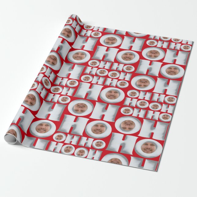 HoHoHo! Gift from ME! Your Face Wrapping paper (Unrolled)