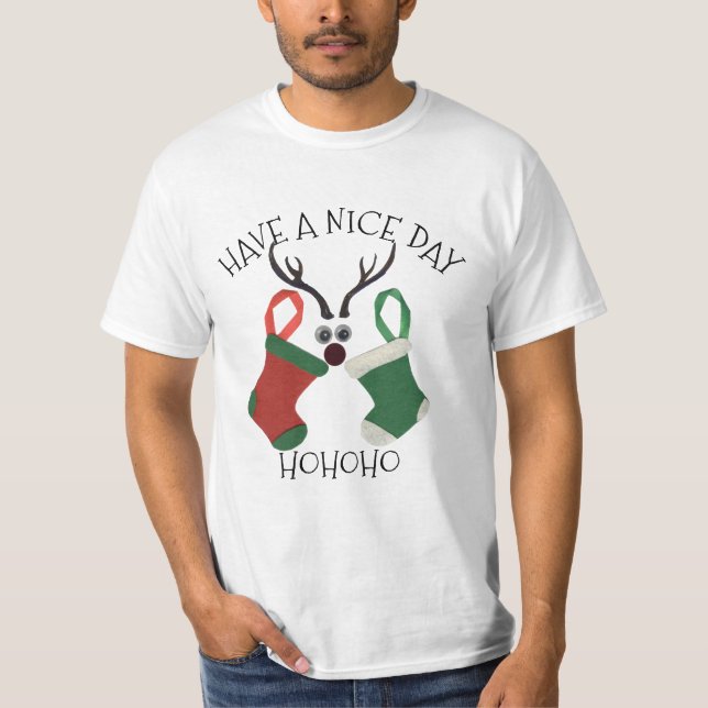HOHOHO! Have a Nice Christmas Day With Compassion T-Shirt (Front)