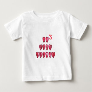 Hohoho Hearts Santa Cool  Baby T-Shirt