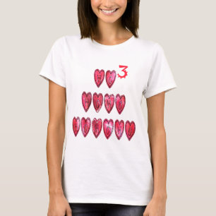 Hohoho Hearts Santa Cool  T-Shirt
