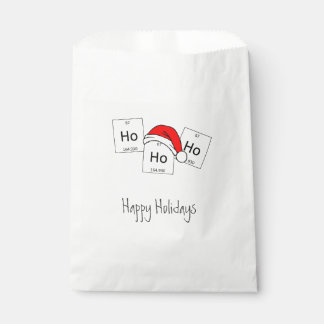 HoHoHo Holmium Chemistry Element Christmas Pun Favour Bags