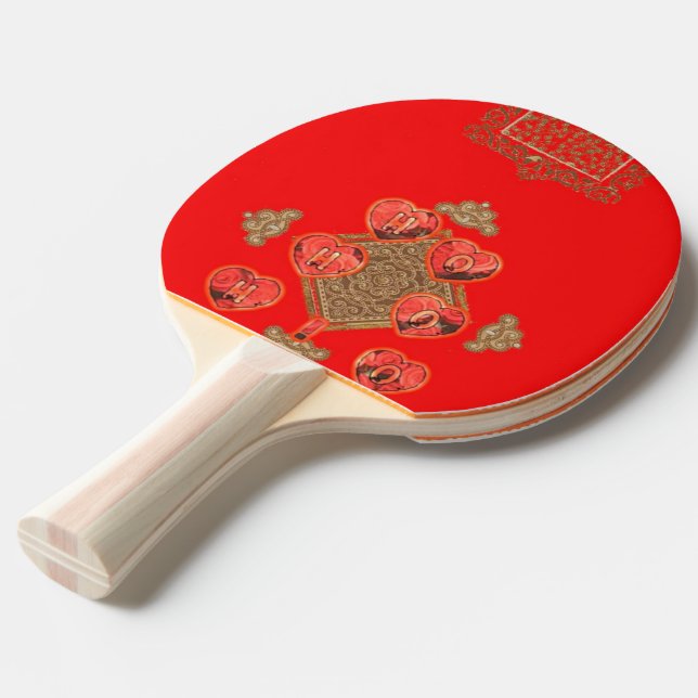 HoHoHo I Love Christmas  Ping Pong Paddle (Front Angle)