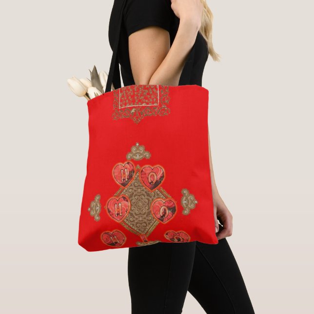 HoHoHo I Love Christmas Shopping with compassion  Tote Bag (Close Up)