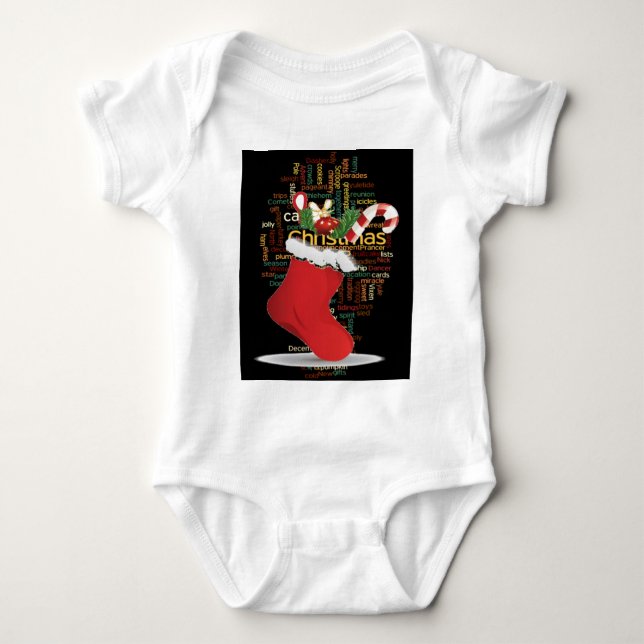 HoHoHo! Merry Christmas GIFTS and a Happy New Year Baby Bodysuit (Front)