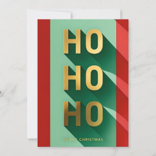 HOHOHO Merry Christmas  Holiday Card