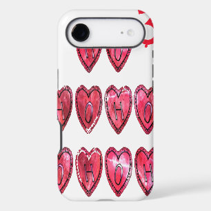 Hohoho! Santa cool hearts text Christmas love i