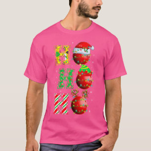 Hohoho Santa Elf Reindeer Bowling Balls Christmas  T-Shirt
