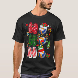 Hohoho Santa Elf Reindeer Volleyball Xmas Tree Lig T-Shirt