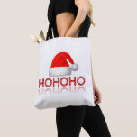 HoHoHo Santa Hat Christmas Tote Bag<br><div class="desc">HoHoHo Santa Hat Christmas Tote Bag.</div>