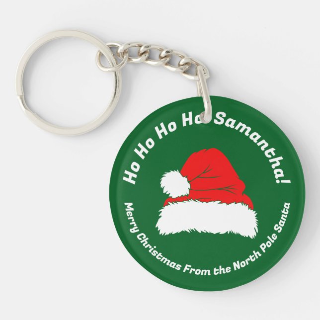 Hohoho Santa Merry Christmas 2025 Key Ring (Front)