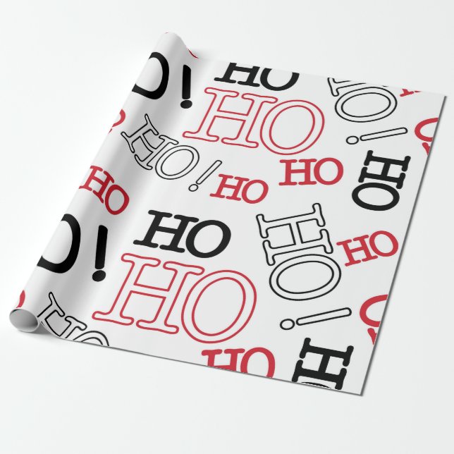 HoHoHo Wrapping Paper (Unrolled)