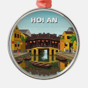 Hoi An Vietnam Japanese Covered Bridge Travel Metal Tree Decoration