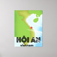 Hoi An Vietnam travel poster art print