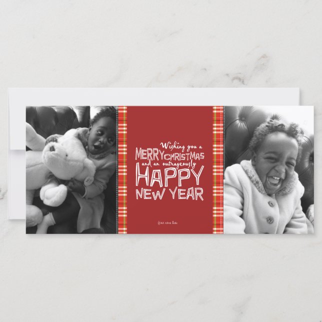 Hoilday Double Photo Card (Front)