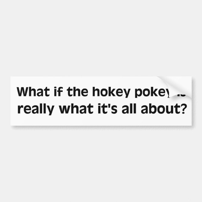 Hokey Pokey Bumper Sticker (Front)