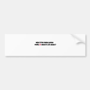 Hokey pokey bumper sticker