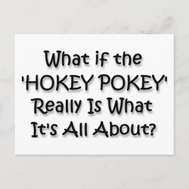 HOKEY POKEY POSTCARD (Front)