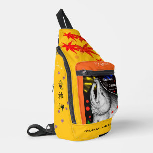 Hokkaido Salmon Ryugami Cape Thank you and pray fo Sling Bag