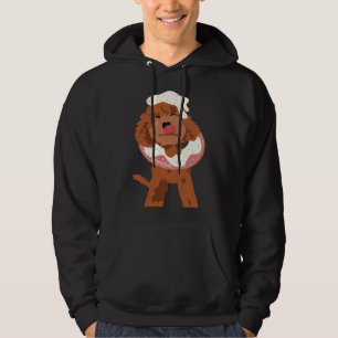 Hoku The Poodle  Doughnut Lover Hoodie