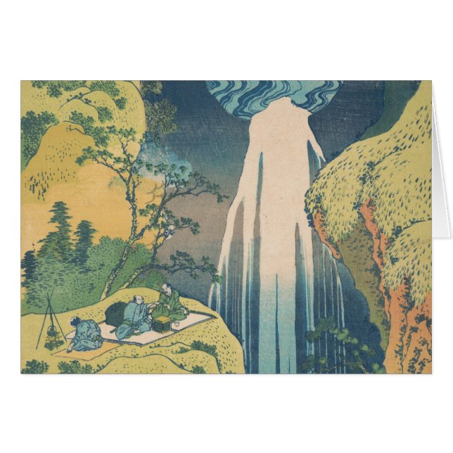 Hokusai Amida Falls Japan Waterfall  (Front Horizontal)