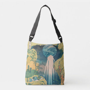Hokusai Amida Falls Japan Waterfall  Crossbody Bag