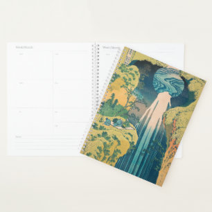 Hokusai Amida Falls Japan Waterfall  Planner