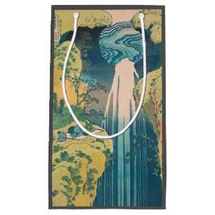 Hokusai Amida Falls Japan Waterfall  Small Gift Bag
