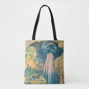 Hokusai Amida Falls Japan Waterfall Tote Bag