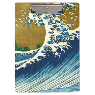 Hokusai Big Wave Japan Japanese Art Clipboard