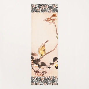 HOKUSAI BIRD WOODBLOCK PRINT JAPANESE YOGA Mat