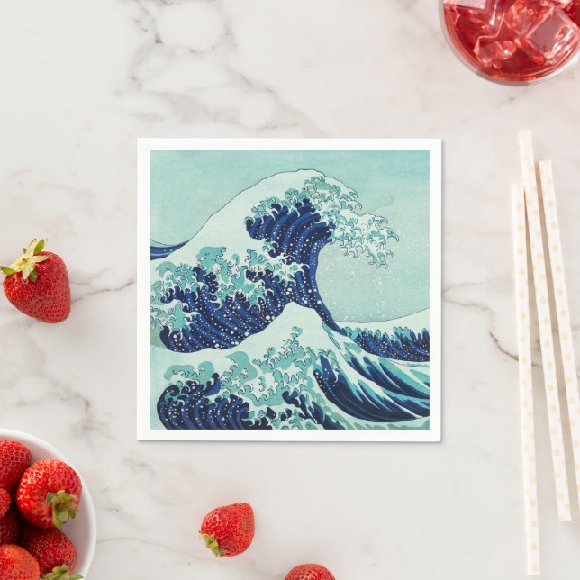 Hokusai Blue Waves Napkin (Insitu)