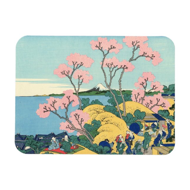 Hokusai Fuji from Gotenyama on the Tōkaidō at Shin Magnet (Horizontal)