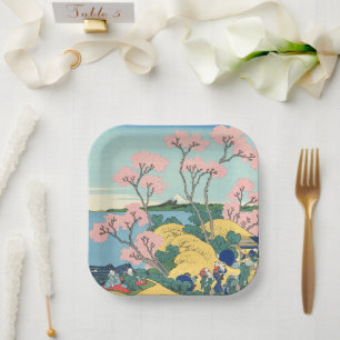 Hokusai Fuji from Gotenyama on the Tōkaidō Paper Plate
