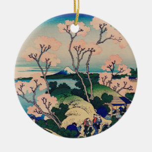 Hokusai - Goten-Yama-Hill Ceramic Tree Decoration