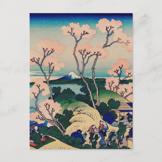 Hokusai - Goten-Yama-Hill Postcard (Front)