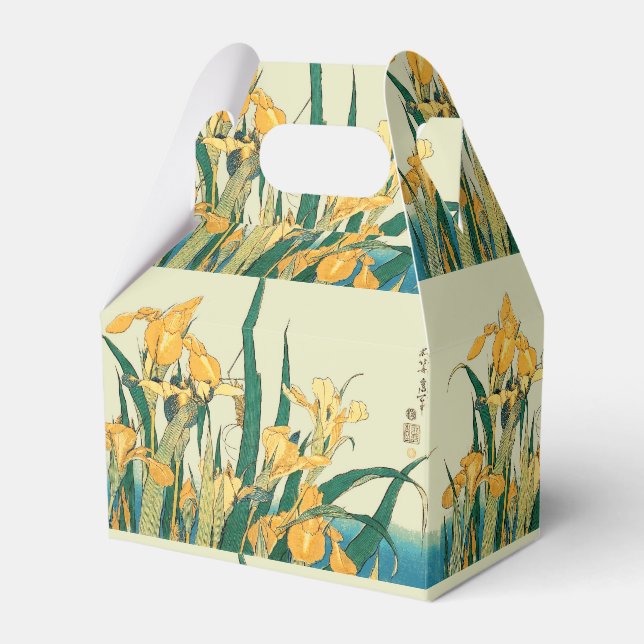 Hokusai grasshopper and iris Japan Favour Box (Front Side)
