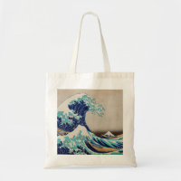 Hokusai Great Wave off Kanagawa. Vintage japan art