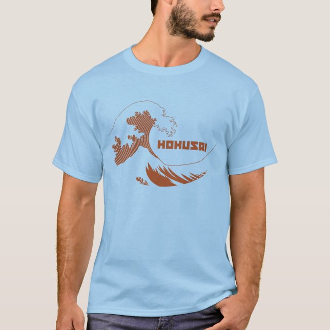 hokusai great wave orange T-Shirt (Front)