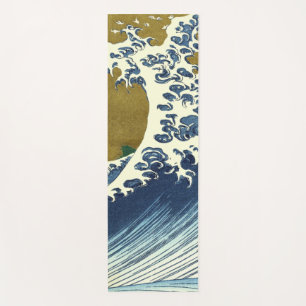 Hokusai Great Wave Pattern: Japanese Ukiyo-e Art Yoga Mat