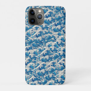 Hokusai Great Wave Pattern Nautical Blue Ocean Case-Mate iPhone Case