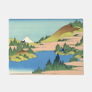 Hokusai Hakone Lake in Sagami Province Doormat