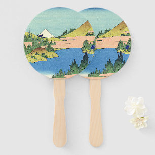 Hokusai Hakone Lake in Sagami Province   Hand Fan