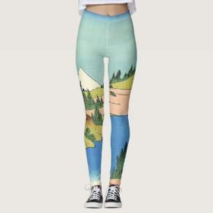 Hokusai Hakone Lake in Sagami Province    Leggings