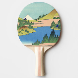 Hokusai Hakone Lake in Sagami Province Ping Pong Paddle