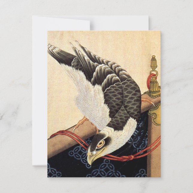 Hokusai Hawk Invitations (Front)