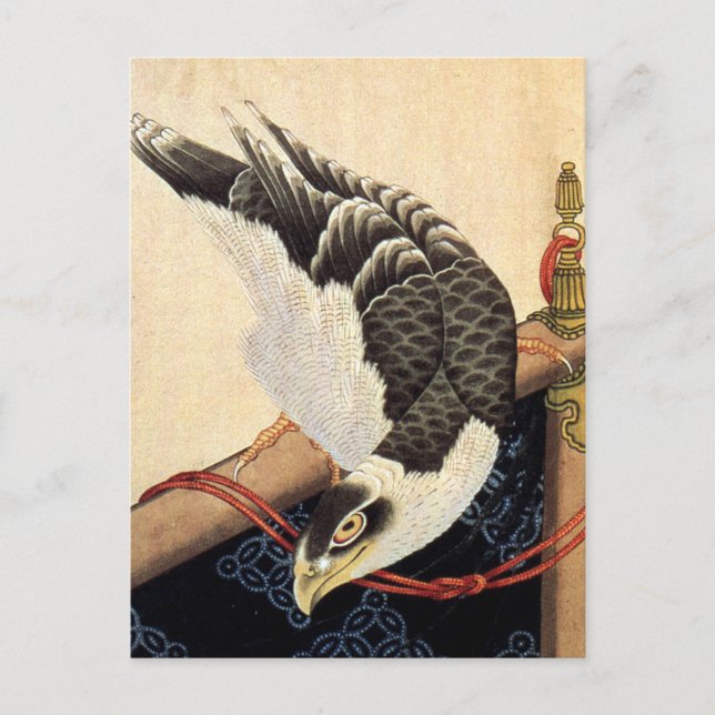 Hokusai Hawk Postcard (Front)