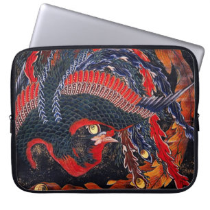 Hokusai Japanese Phoenix Laptop Sleeve