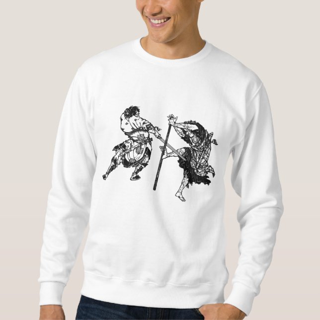 Hokusai manga samurai 1 sweatshirt (Front)