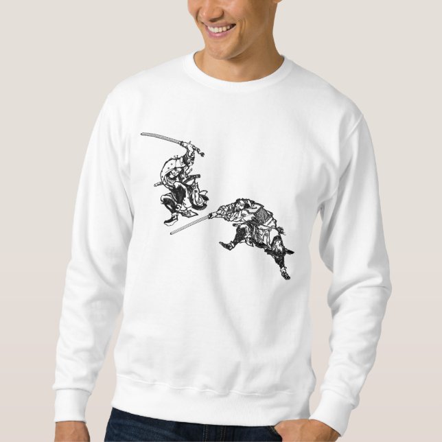 Hokusai manga samurai 2 sweatshirt (Front)